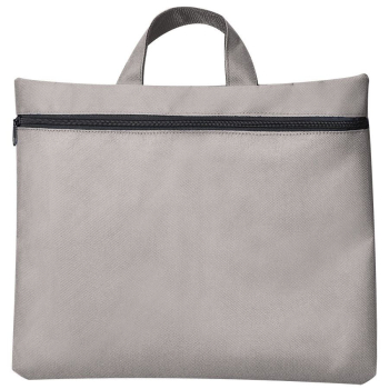 Сумка для документов "Paper", светло-серый, 40х30 см,полиэстер, шелкография