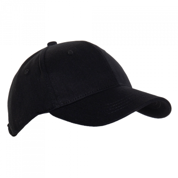 Бейсболка STAN 6 клиньев хлопок 330, 06, Чёрный,  (20)  (56-58)