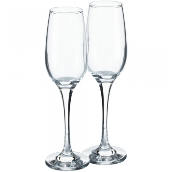 Набор из 2 бокалов для шампанского Amber