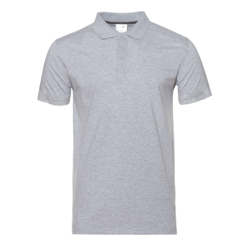 Рубашка поло унисекс STAN хлопок/эластан 200, 05, Серый меланж,  (50/60)  (56/XXXL) Рубашка поло унисекс STAN хлопок/эластан 200, 05, Серый меланж,  (50/60)  (56/XXXL)