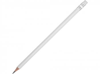 Карандаш чернографитовый трехгранный Графит 3D, белый