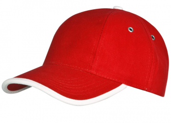 Бейсболка Unit Trendy, красная с белым Бейсболка Unit Trendy, красная с белым
