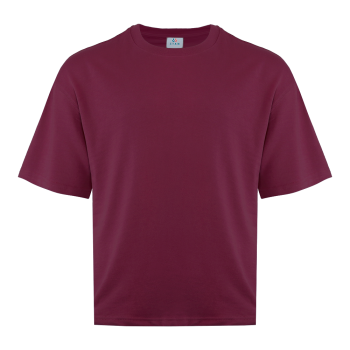 Футболка унисекс оверсайз STAN хлопок/полиэстер 260, 40, Бордовый,  (66)  (50/L)