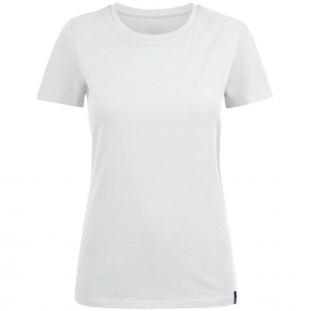 Футболка женская Ladies American U, белая Футболка женская Ladies American U, белая