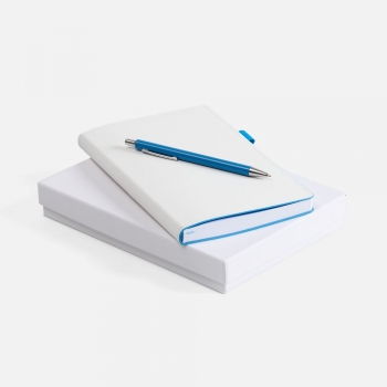 Набор White Shall, бело-голубой