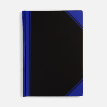 Блокнот Accenti, черный с синим