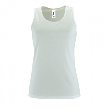 Майка женская Sporty TT Women, белая Майка женская Sporty TT Women, белая