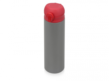Вакуумная термокружка «Хот» 470мл, серый/красный