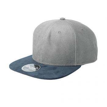 Бейсболка "VIBE", 6 клиньев, серый, темно-синий, 100% полиэстер, плотность 300 г/м2