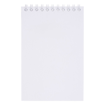 Блокнот на пружине Bonn Soft Touch, M, белый