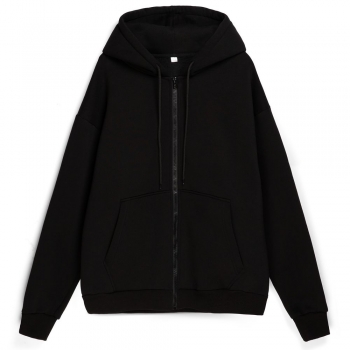Толстовка унисекс оверсайз Zippy, черная