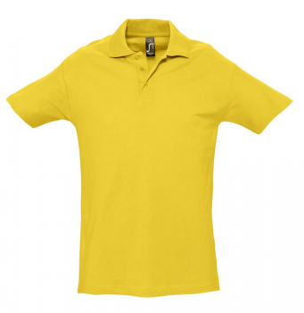 Рубашка поло мужская Spring 210, желтая
