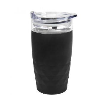 Термокружка вакуумная "Cristal", черный, 350 мл, металл, стекло