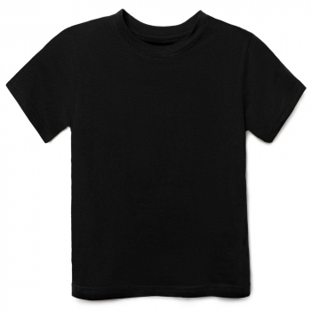 Футболка детская T-bolka Fit Kids, черная Футболка детская T-bolka Fit Kids, черная