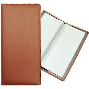 Визитница (128 визиток), коричневый, 12х26,3 см, искуccтвенная кожа, шелкография