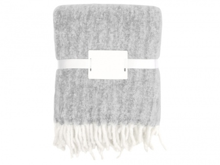 Плед Warmy с шерстью, светло-серый