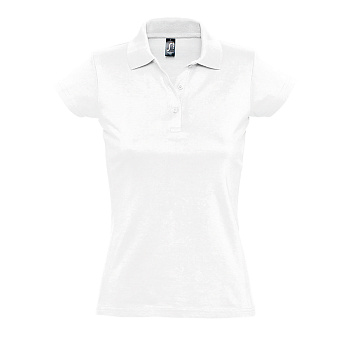 Поло "Prescott Women", белый_L, 100% х/б, 170г/м2