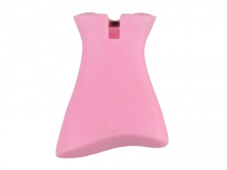 Брелок со сменными декоративными насадками в виде платьев и сумочки, розовый/белый/серебристый