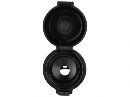 Вакуумная термокружка Waterline c кнопкой «Guard», 400 мл, черный