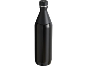 Бутылка для воды Stanley All Day Slim объемом 600 мл - черный глянцевый