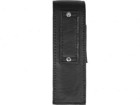 Подарочный винный набор из штопора и кожаного чехла для штопора ClickCut Set, серебристый