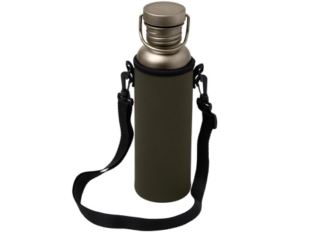 Бутылка для воды из титана "Titan", 750ml, темно-серый