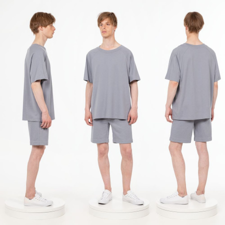 Футболка унисекс оверсайз T2, серая