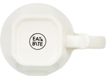 Чайная пара с бамбуковым блюдцем "Deny", белый