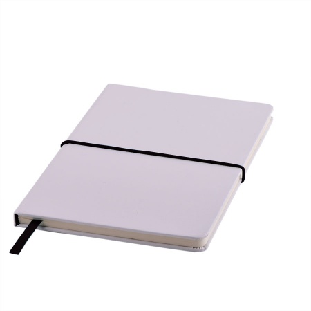 Блокнот Belto, А5, белый/черный, кремовый блок