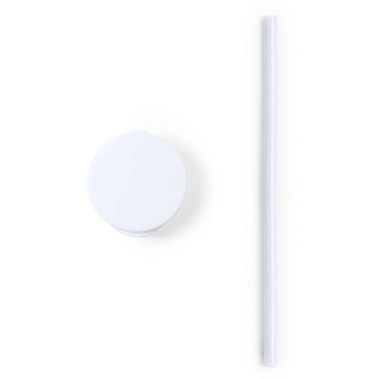 Коктейльная трубочка LADIX в футляре, 5,4х2см, силикон, антибактериальный пластик