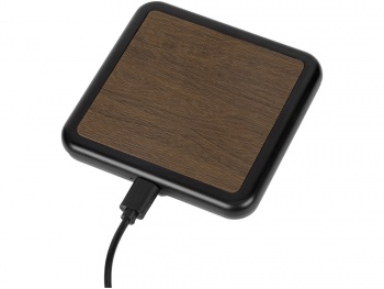 Устройство для беспроводной зарядки «Solstice», коричневый/черный