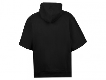 Худи оверсайз с коротким рукавом «Warsaw» унисекс, черный