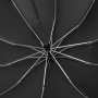 Зонт обратного сложения с ручкой-карабином Foldberry, черный