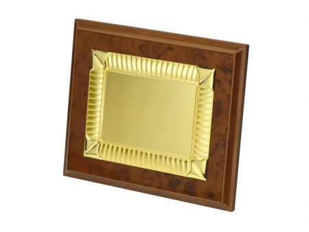 Плакетка с золотистой пластиной