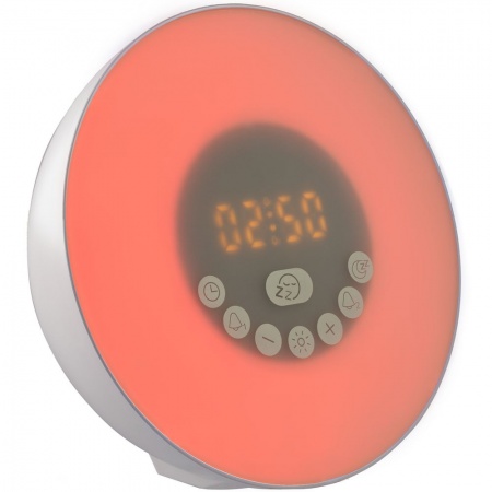 Лампа-колонка со световым будильником dreamTime, ver.2, белая