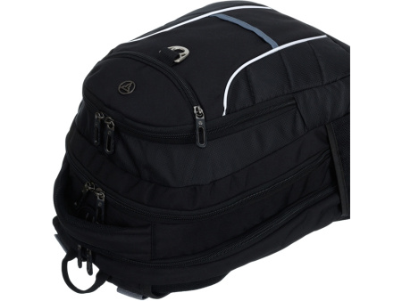 Рюкзак TORBER XPLOR с отделением для ноутбука 15", чёрный, полиэстер 600D, 35x20x47 см, 33л