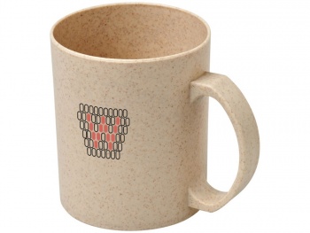 Чашка из пшеничной соломы Pecos 350 мл, бежевый