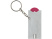 Брелок-держатель для монет "Allegro" с фонариком, фуксия/серебристый