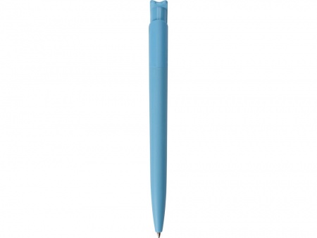 Шариковая ручка из переработанного rPET материала RECYCLED PET PEN F, матовая, голубой