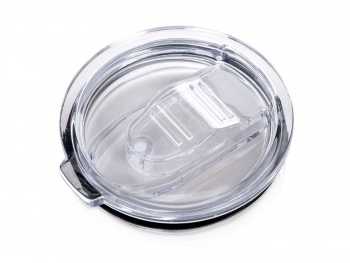 Кружка стальная Alaska с крышкой слайдером, powder coating, белый (Р)