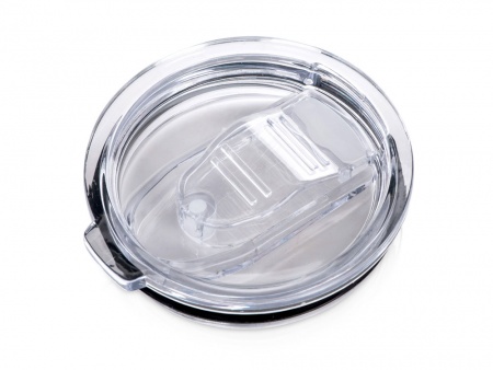 Кружка стальная Alaska с крышкой слайдером, powder coating, белый (Р)