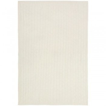 Плед Trenza, молочно-белый