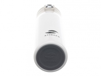 Термокружка Stinger, 0,42 л, сталь/пластик/силикон, белый, 6,5 x 7,5 x 21,9 см