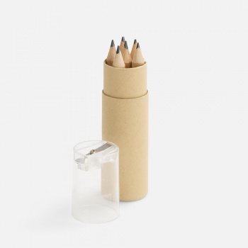Набор карандашей Pencilvania Office с точилкой, прозрачный