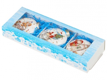 Набор игрушек Медальон Космическое путешествие в подарочной коробке, 3 шт