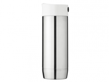 Термостакан "Valby", серебристый/белый