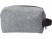 Косметичка из РПЕТ фетра с ручкой "Felt", серый с черным