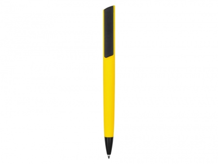 Ручка пластиковая шариковая C1 софт-тач, желтый