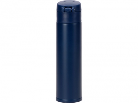 Вакуумная герметичная термокружка «Inter», темно-синий, нерж. сталь