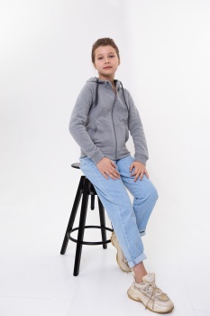 Толстовка детская 17J, Белый,  (10/1)  (6 лет)